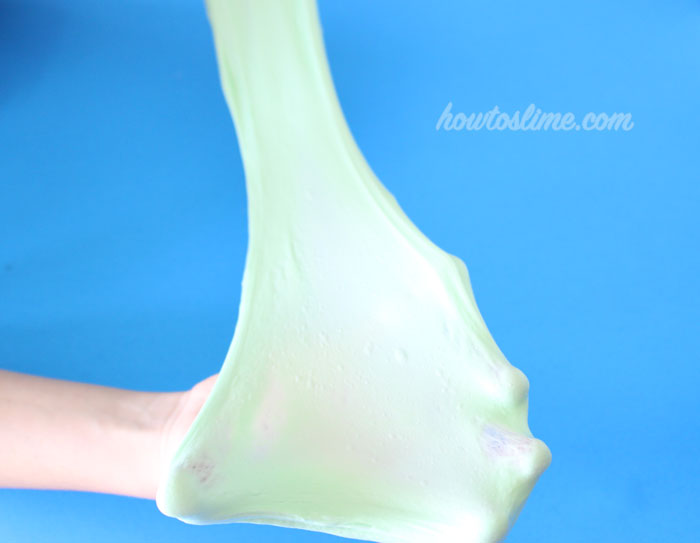 DIY fluffy slime mint color