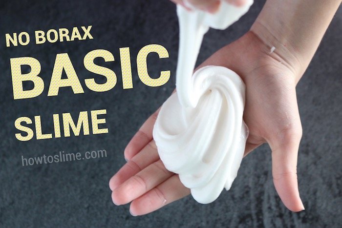 How to Make Basic Slime, the easiest 2 ingredient slime recipe | How to