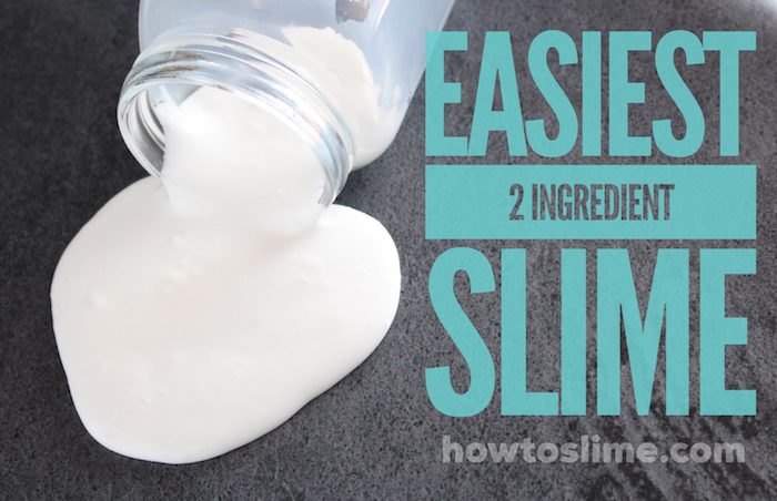 How to Make Basic Slime, the easiest 2 ingredient Slime Recipe