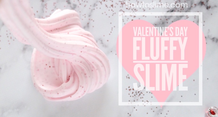 Valentine's Day pink and fluffy Slime