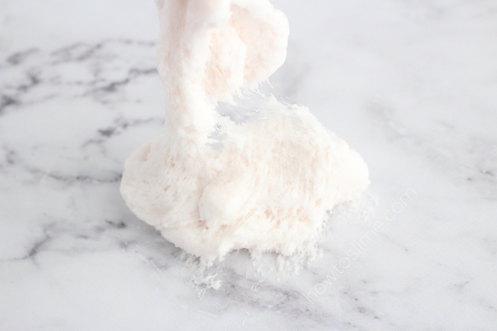Fluffy Cloud Slime recipe with Instant Snow