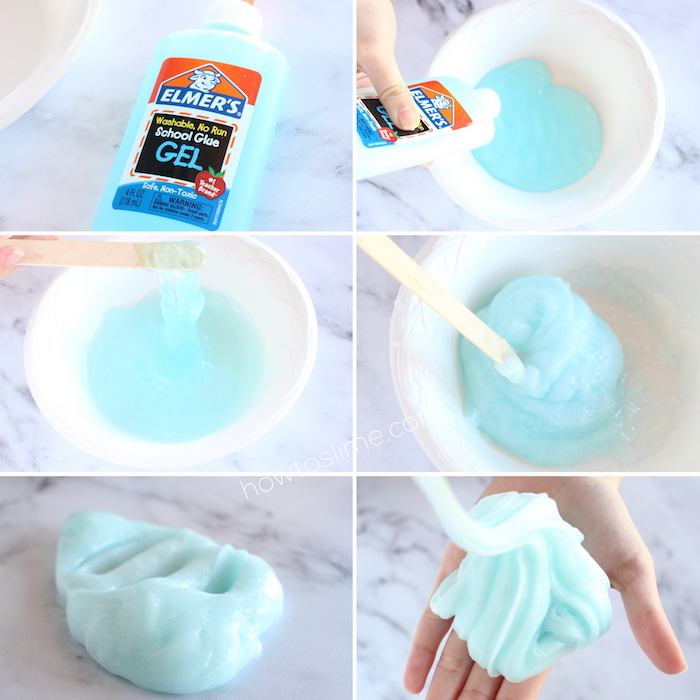 White Glue Slime - 2 Foolproof Elmer's Glue Slime Recipes