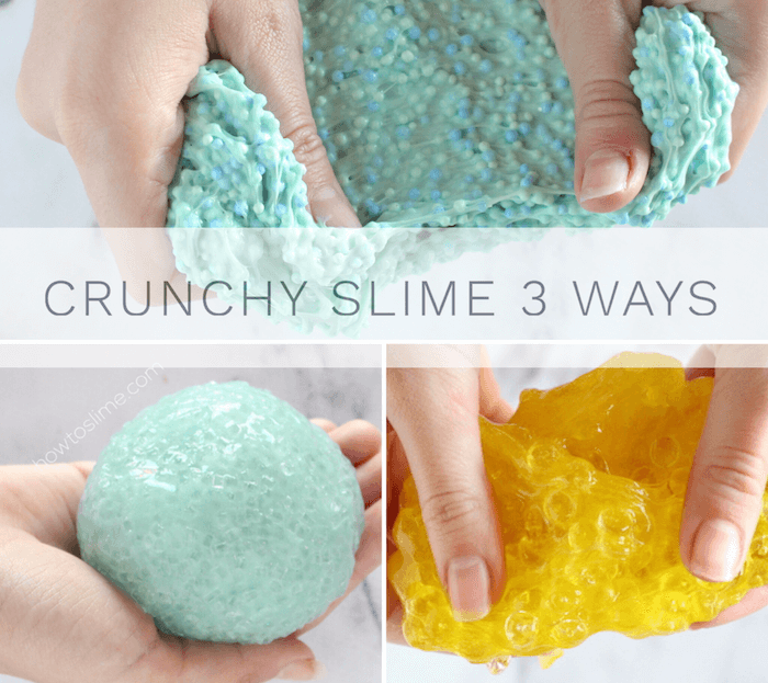 3 Ways to Make Crunchy Slime Recipes