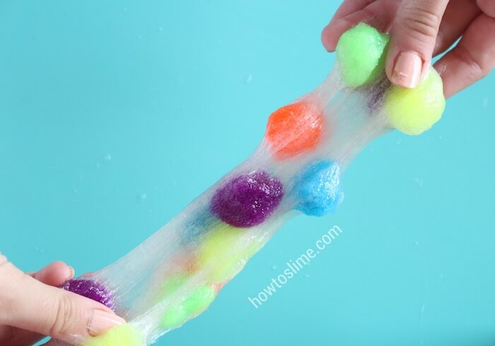 How to make pom pom slime