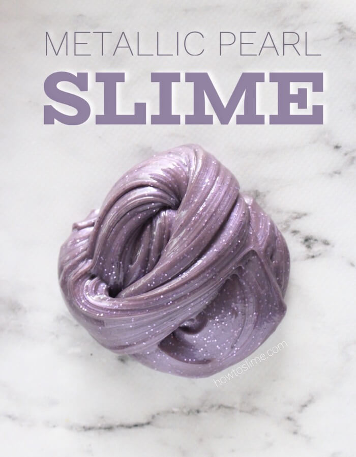 How to Make Metallic Pearl Slime Recipe